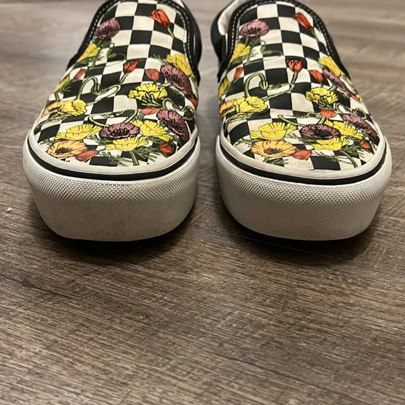 Vans Classic slip on Poppy Checkerboard Black/White - Picture 4 of 10
